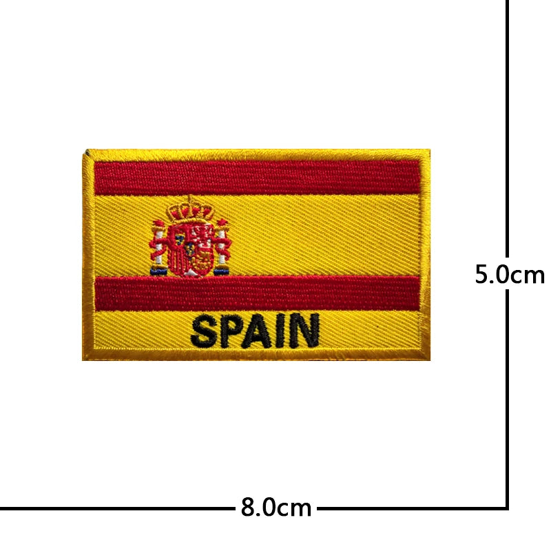 Parche bandera de España con SPAIN