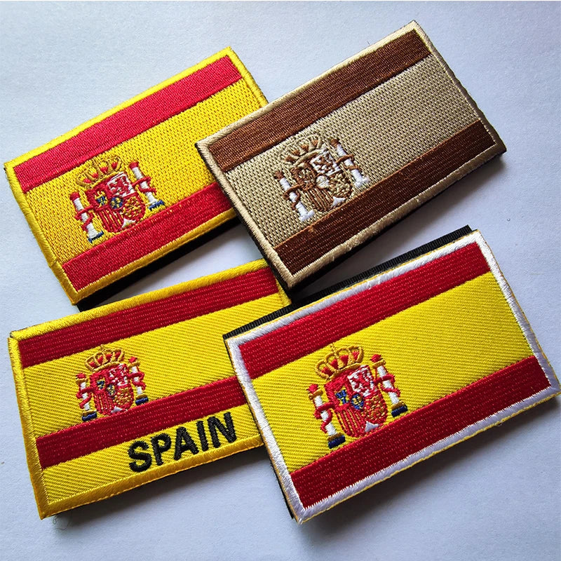 Varios parches de bandera de España