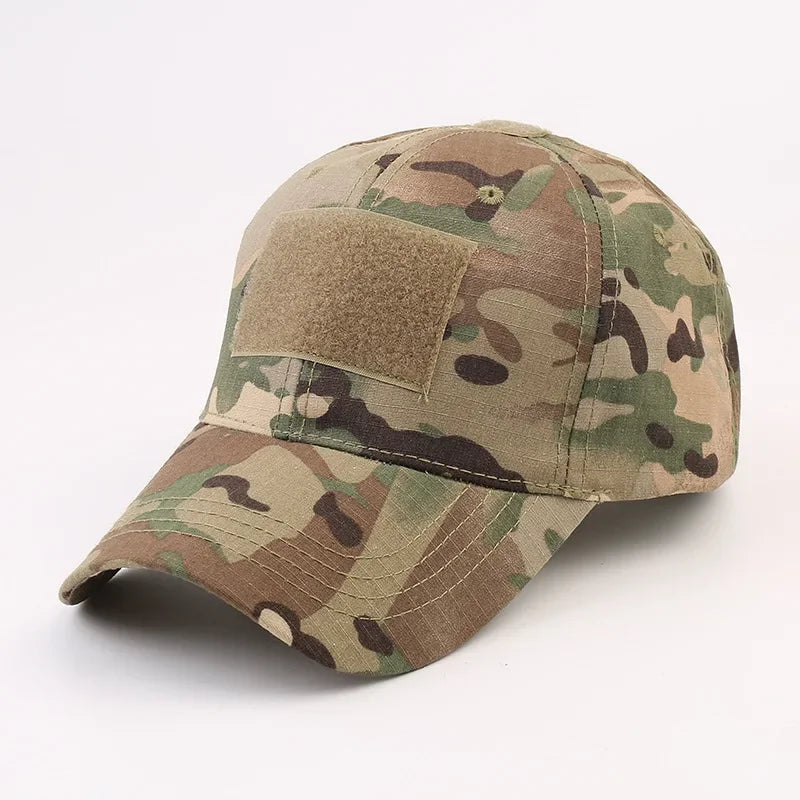 Gorra táctica con velcro multicam