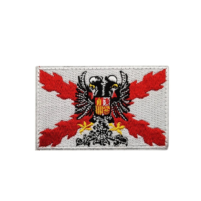 Parche Cruz de Borgoña bordado con escudo
