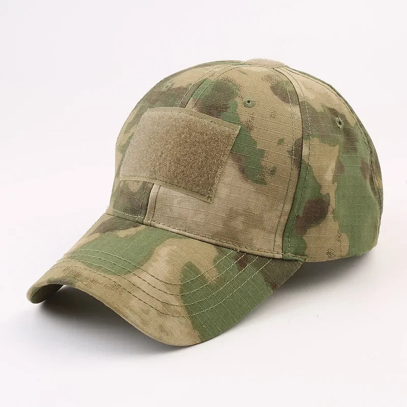 Gorra táctica con velcro A-TACS verde