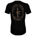 Camiseta Tactical Athlete negra, espalda