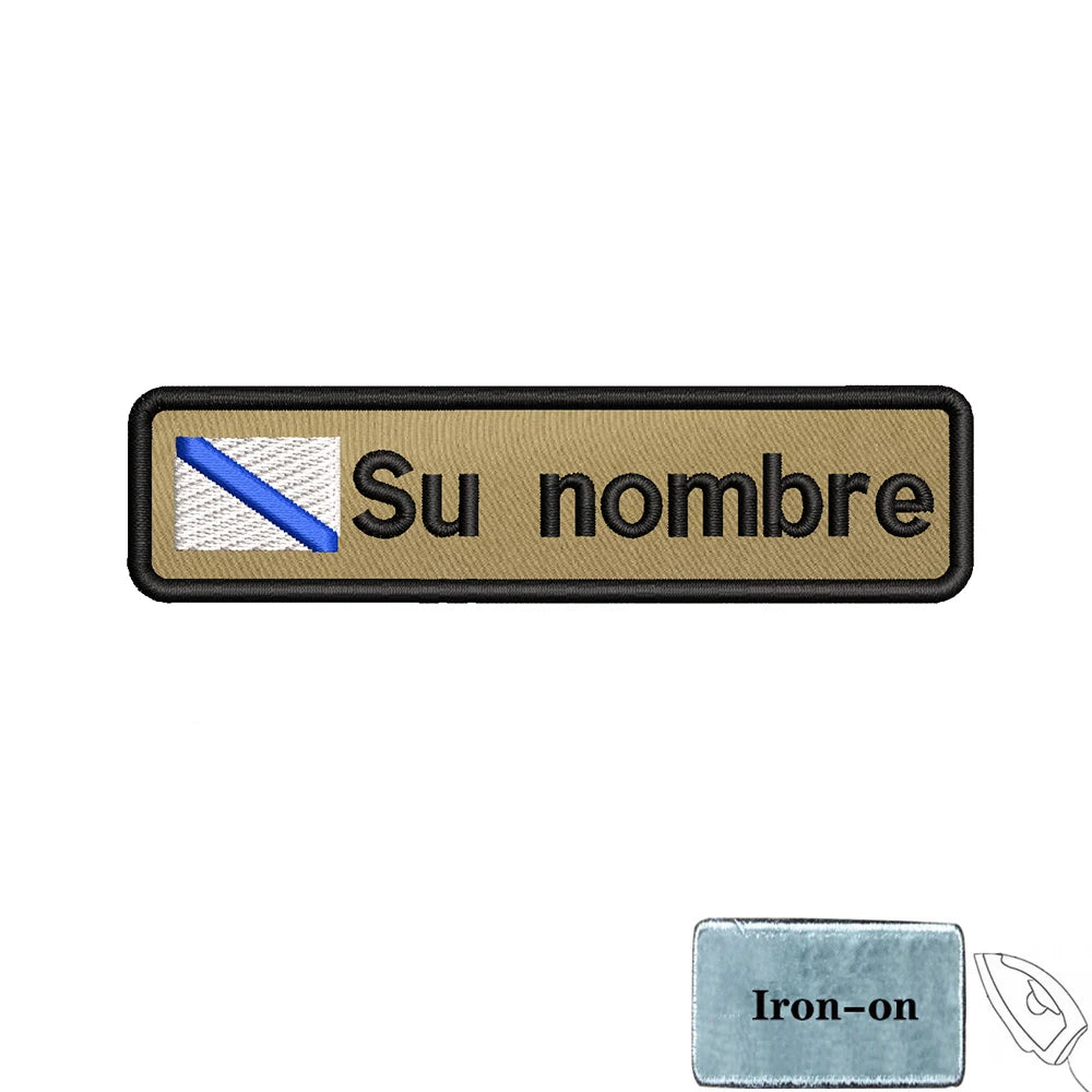 Parche con nombre, bandera Galicia, para planchar