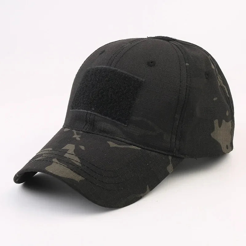Gorra táctica con velcro multicam negro