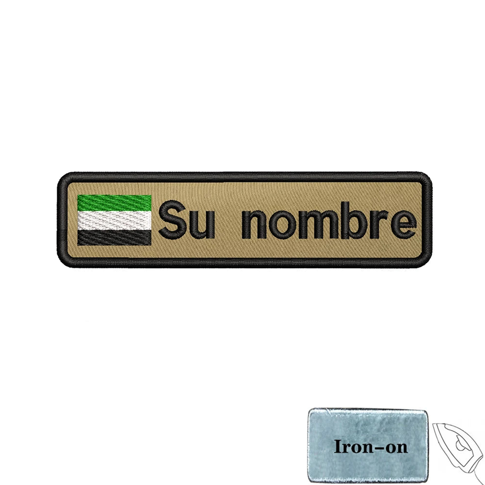 Parche con nombre, bandera Extremadura, para planchar