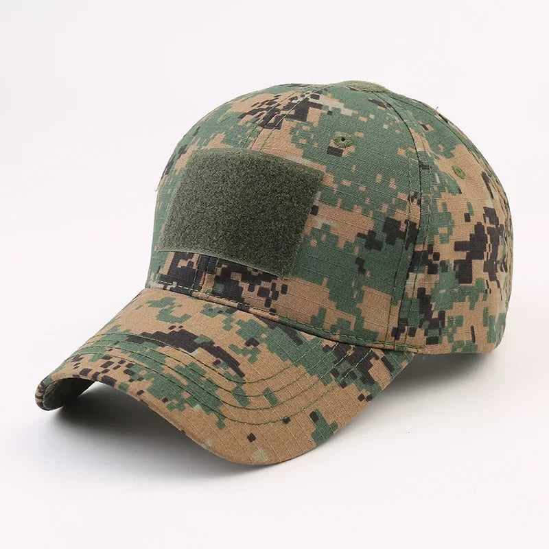 Gorra táctica con velcro digital bosque