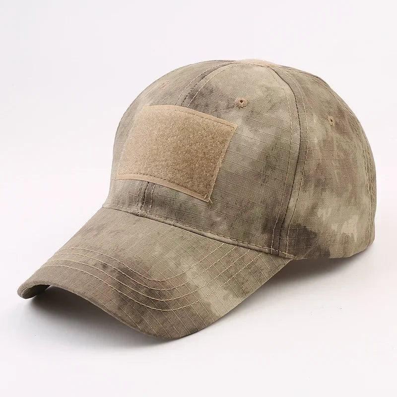 Gorra táctica con velcro A-TACS arena
