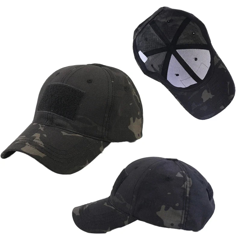Gorra táctica negra por dentro y por fuera