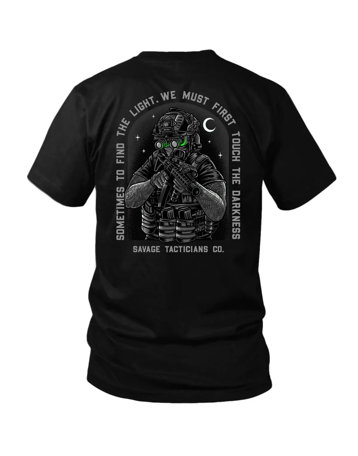 Espalda de la camiseta Darkness