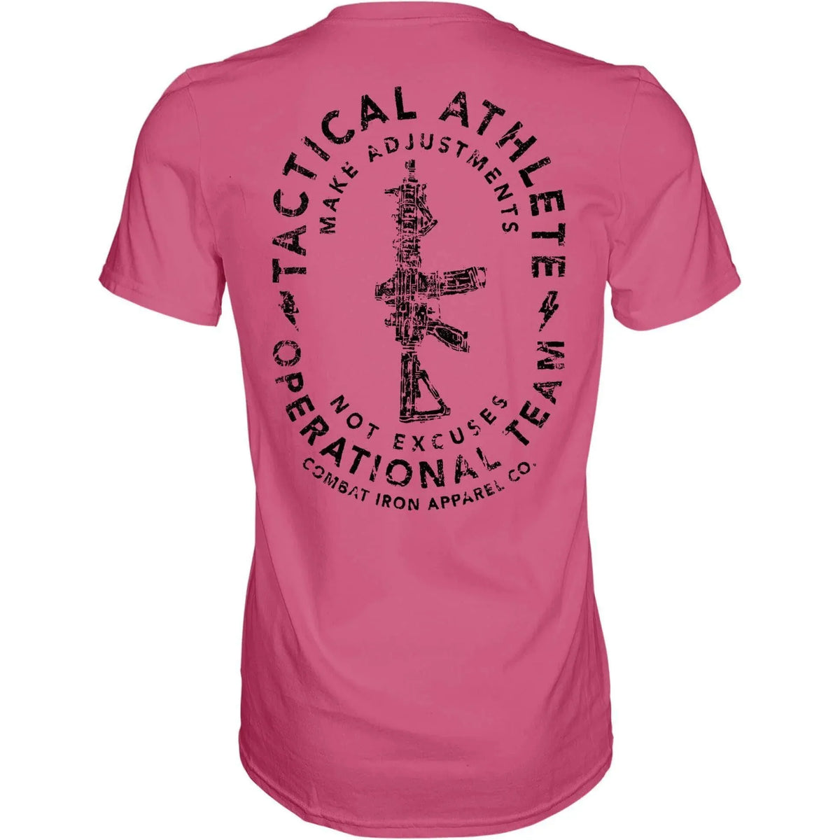 Camiseta Tactical Athlete rosa, espalda
