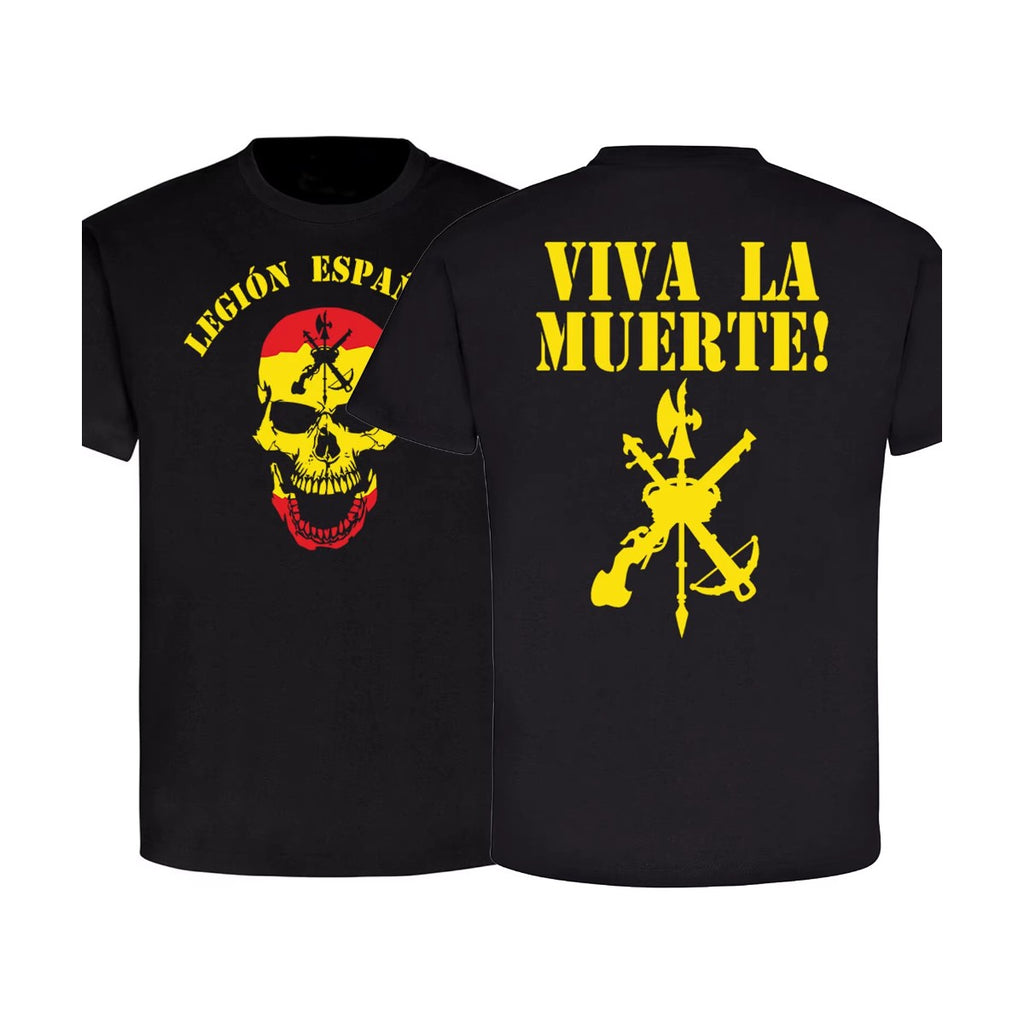 Camiseta Legión Viva la Muerte delante y detrás