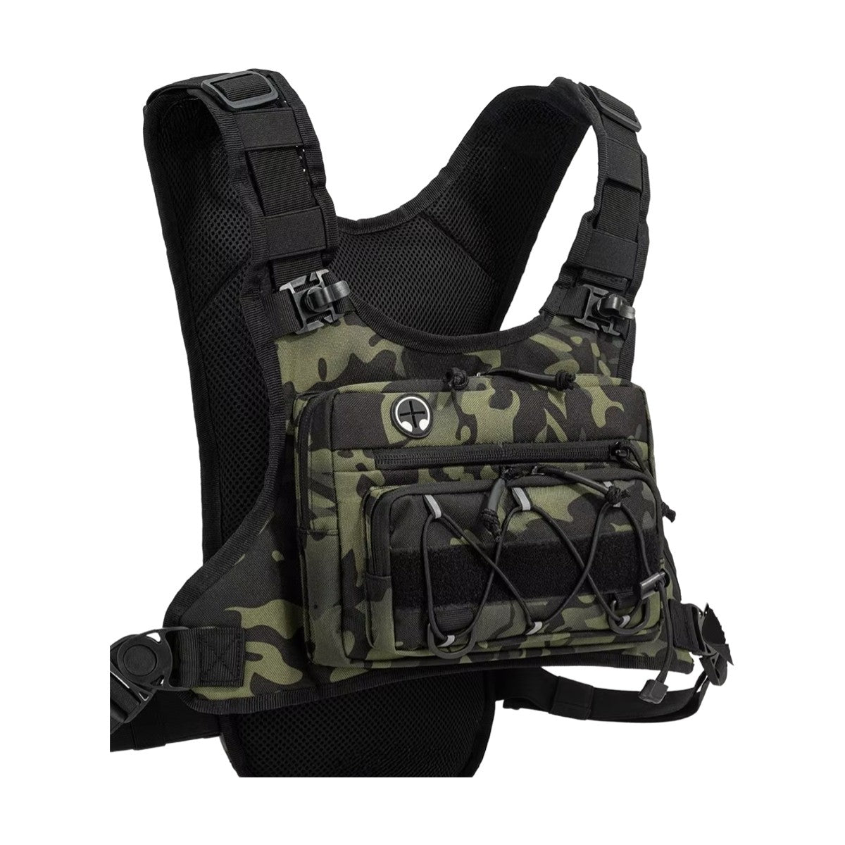 Chaleco Táctico de Hidratación camuflaje verde