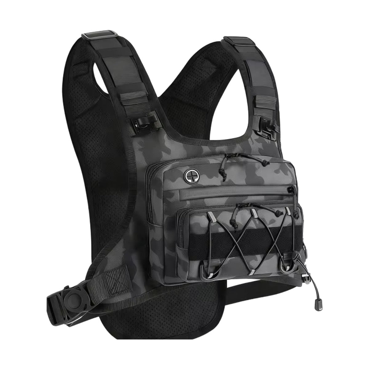 Chaleco Táctico de Hidratación camuflaje gris