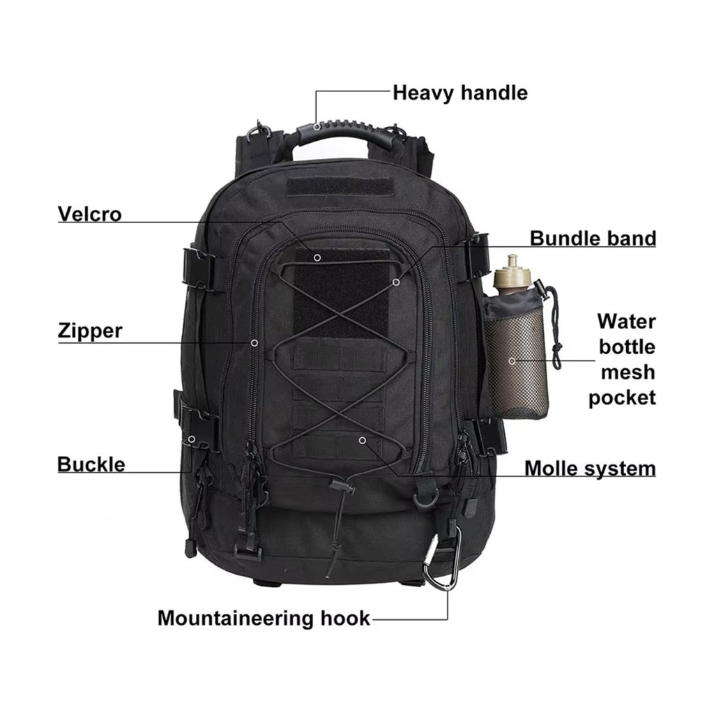 Mochila Táctica 60L Molle detalles