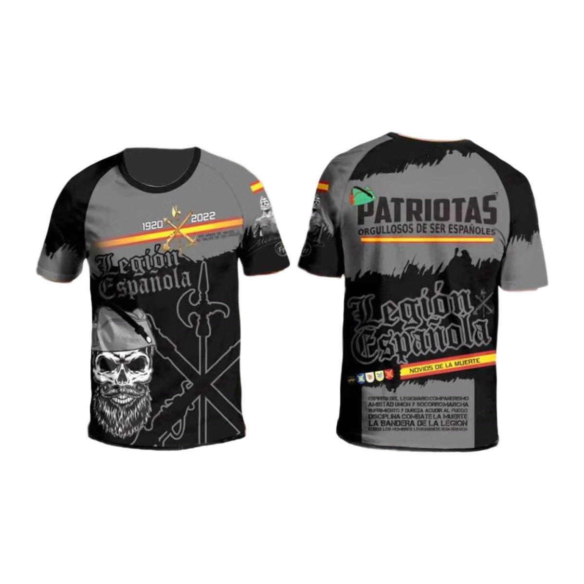 Camiseta Técnica Legión Española calavera