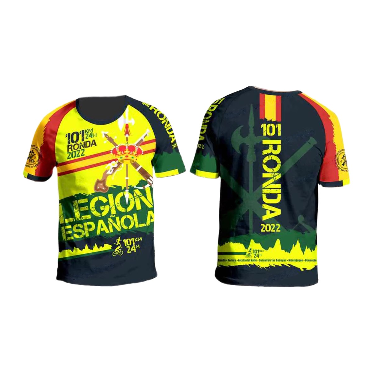 Camiseta Técnica Legión Española amarilla