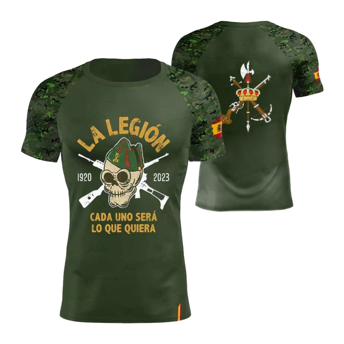 Camiseta Técnica La Legión 1920 verde camuflaje