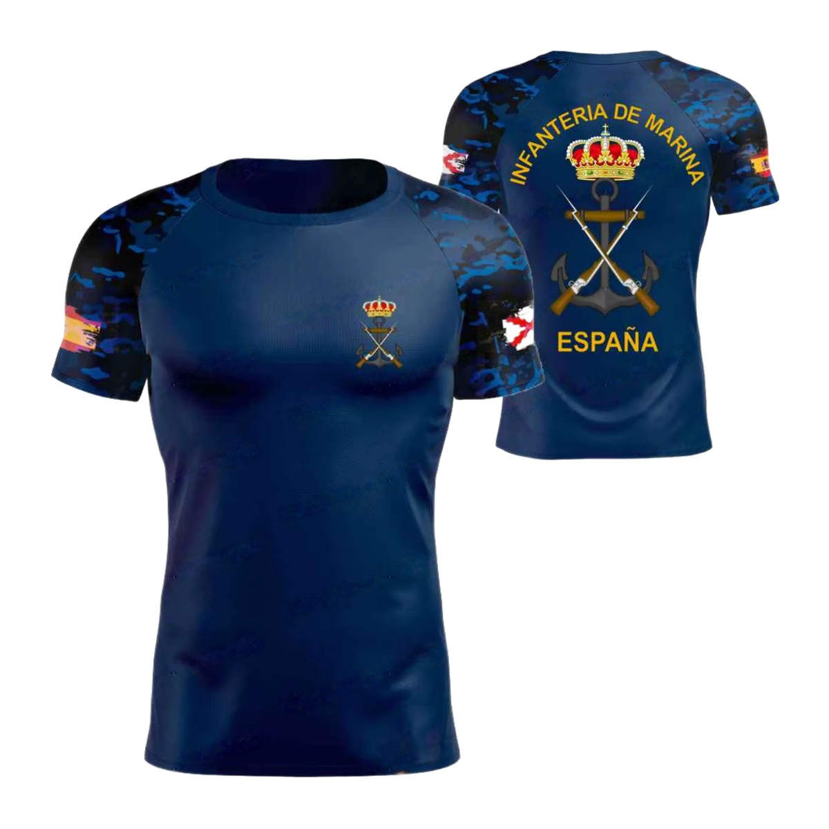 Camiseta Técnica Infantería de Marina azul marino