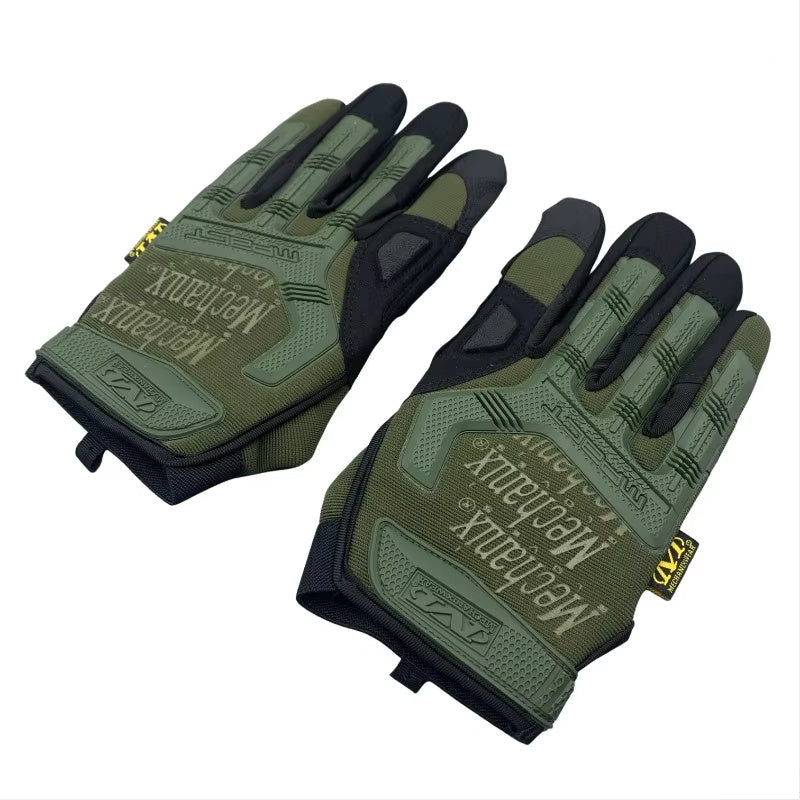 Guantes tácticos de dedo completo verdes